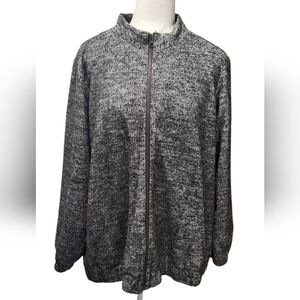 CJ Banks Marbled Bomber Style Jacket. Size 2X